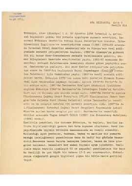 Alev Ebüzziya Siesbye maddesi