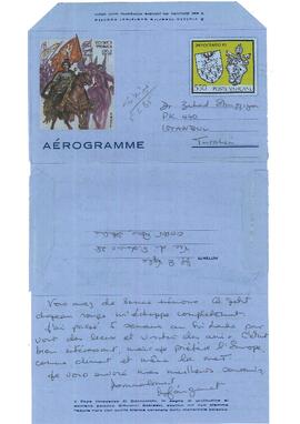 Margaret Vyle’dan Ziyad Ebüzziya’ya kartpostal