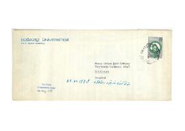 Boğaziçi Üniversitesi'nden Gökyay'a mektup