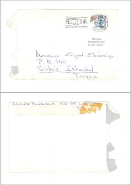 Antoinette Shoessel’den Ziyad Ebüzziya’ya mektup