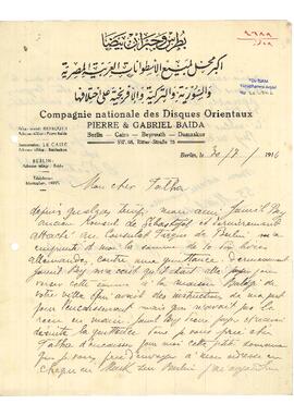 Doktor Gabriel Beida’nın Talha Ebüzziya’ya mektupları