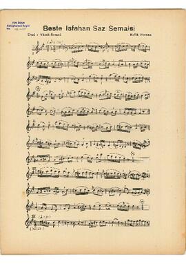 Beste-Isfahan Saz Eseri