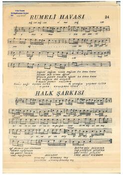 Halk Türküsü "Rumeli Havası"