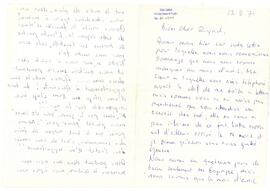 Lucia Lorenzo’dan Ziyad Ebüzziya’ya mektup