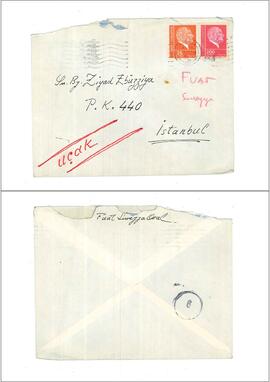 Fuat Süreyya Oral’dan Ziyad Ebüzziya’ya mektup