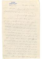 Talha Ebüzziya’nın Vasfi Bey’e mektubu