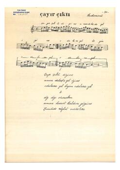 Halk Türküsü (Kastamonu Yöresi)