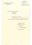 Demokrat Parti’sinden Ziyad Ebüzziya’ya mektuplar