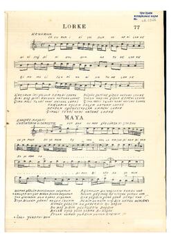 Halk Türküsü (Erzurum Yöresi)