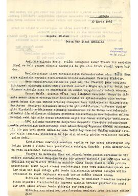 Hamza Feyzati Gür’den Ziyad Ebüzziya’ya mektup