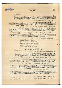 Halk Türküsü (Erzurum Yöresi)