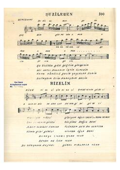 Halk Türküsü (Rize Yöresi)