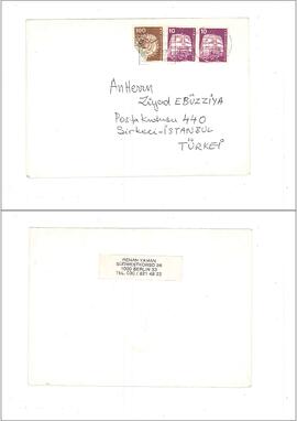 Renan Yaman’dan Ziyad Ebüzziya’ya kartpostallar