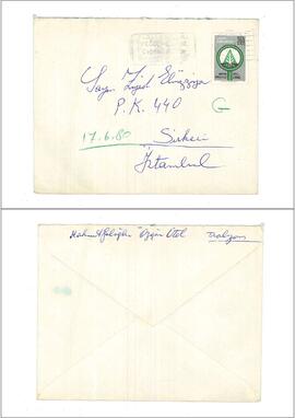 Mahmut Goloğlu’ndan Ziyad Ebüzziya’ya mektup