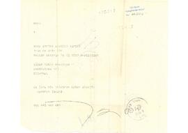 Mükerrem Janina’dan Ziyad Ebüzziya’ya telgraflar