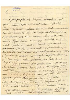 Vala Ebüzziya’dan eşi Ziyad Ebüzziya’ya mektup