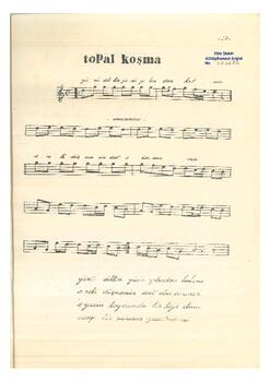 Topal Koşma Türküsü (Çankırı Yöresi)