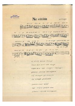 Halk Türküsü (Kütahya Yöresi)