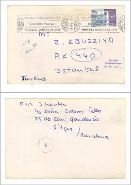 J. Leonten’den Ziyad Ebüzziya’ya kartpostal